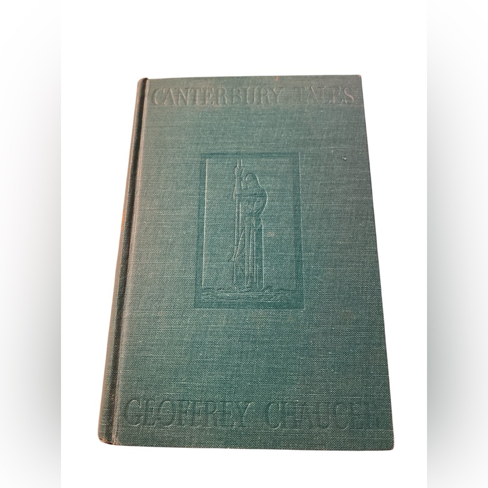 Canterbury Tales DeLuxe Edition by Geoffry Chaucer 1934 Vintage Hardcover Book
